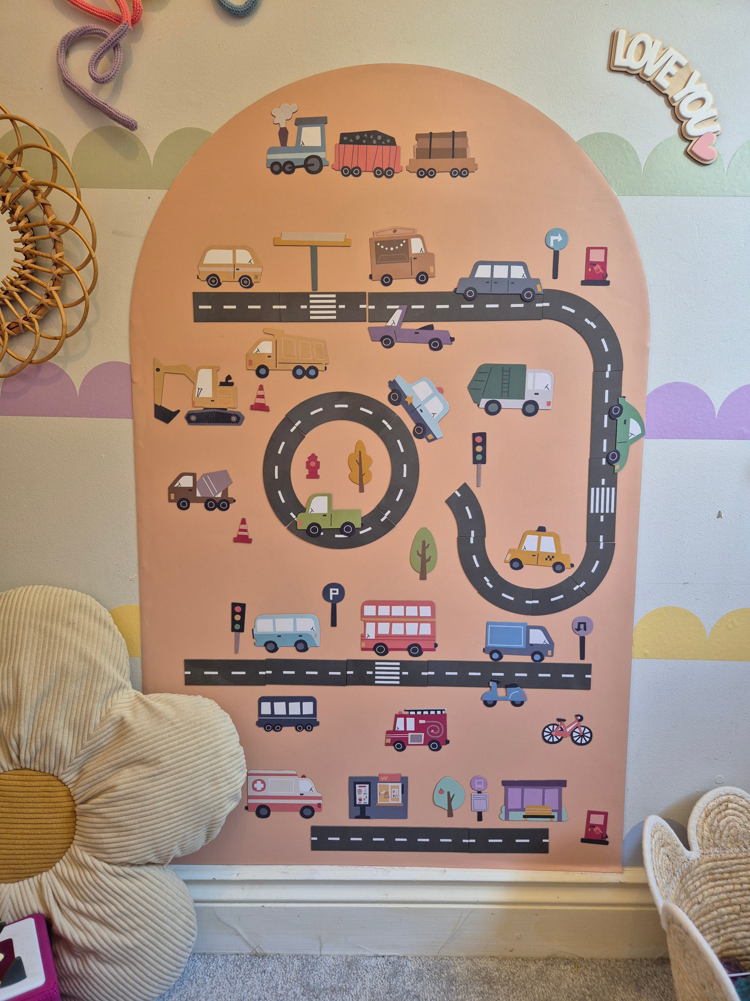 Magnetic Road and Vehicle Set
