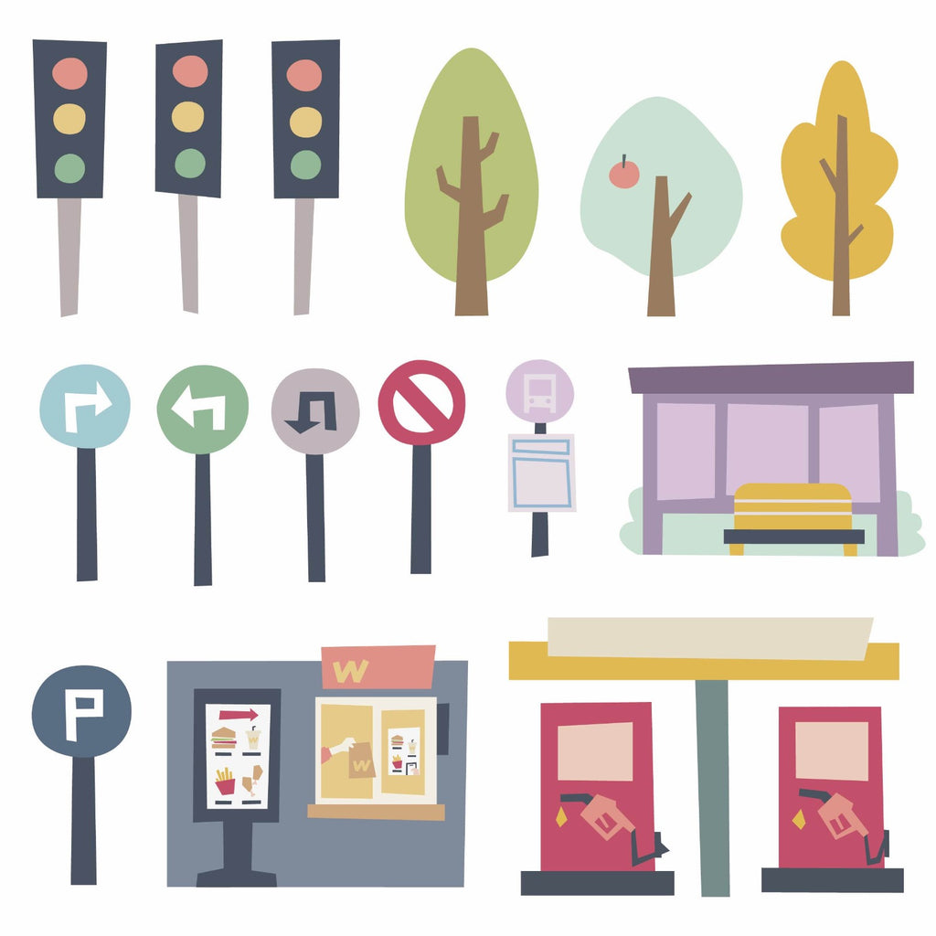 Magnetic Road and Vehicle Set
