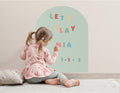Magnetic Chalkboard Wall Arch Decal