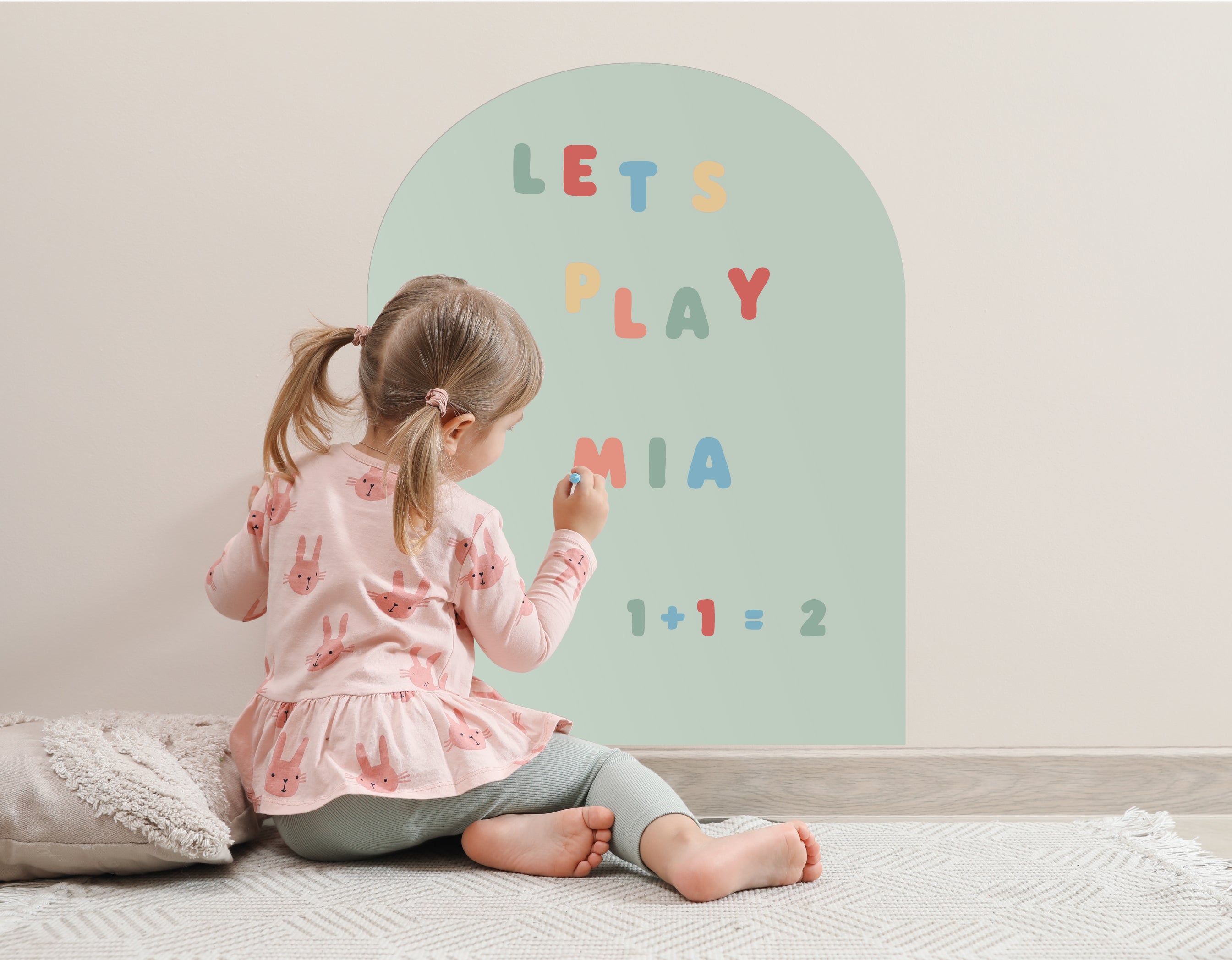 Magnetic Chalkboard Wall Arch Decal