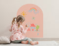 Removable Magnetic Chalkboard Arch Decal